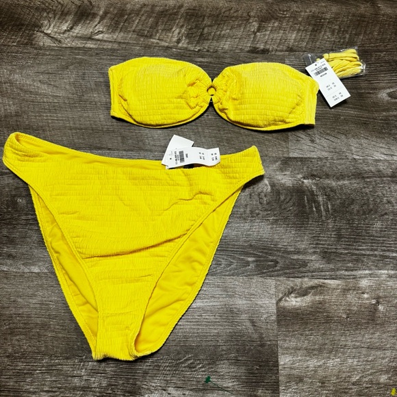 Abercrombie & Fitch Yellow Bikini Set NWT - Picture 1 of 4